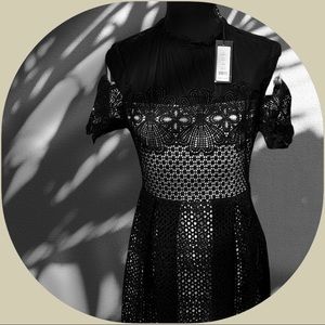 NWT - Romeo & Juliet Short Sleeve Lace Dress Sz M